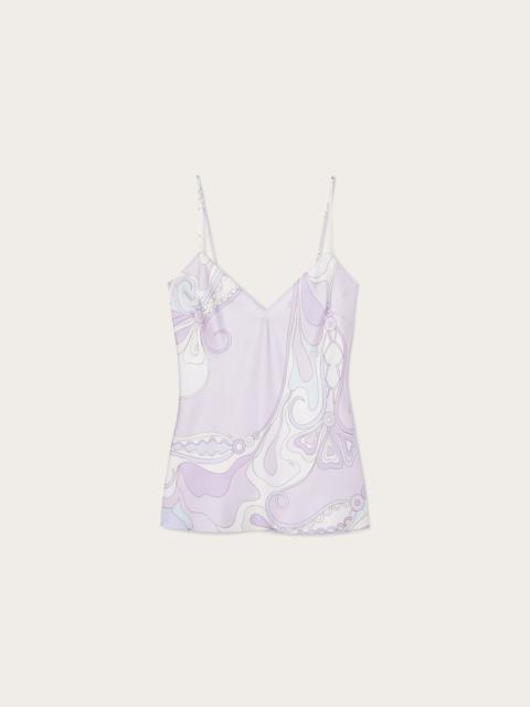 ORCHIDEE PRINT SILK TOP