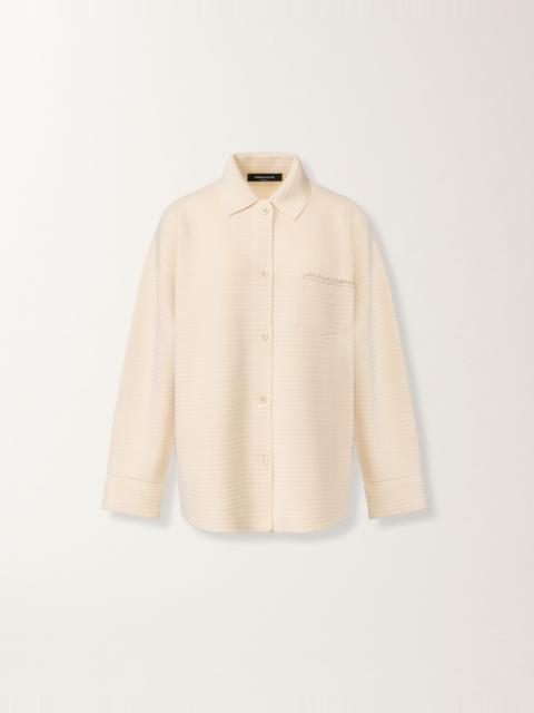 Wool and cotton shirt