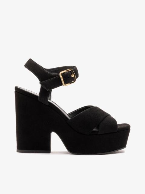 Cher Sandal In Black Leather