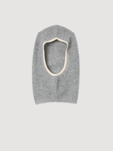 RIBBED WOOL BALACLAVA