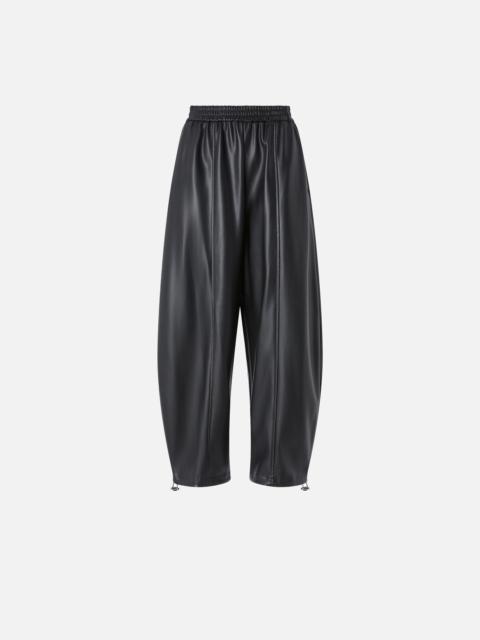 FAUX LEATHER BALLOON TROUSERS
