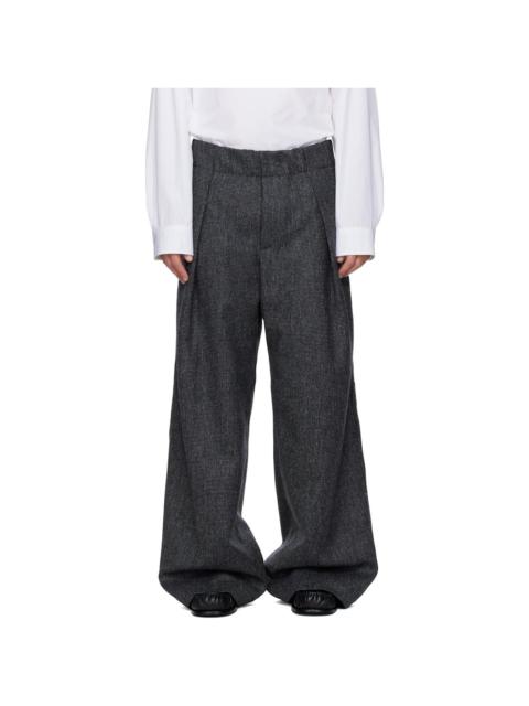 Navy Wool Trousers