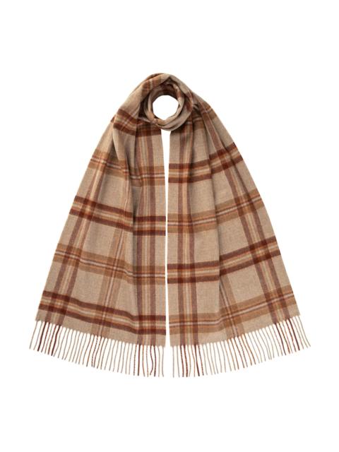 Wide Cashmere Tweed Scarf