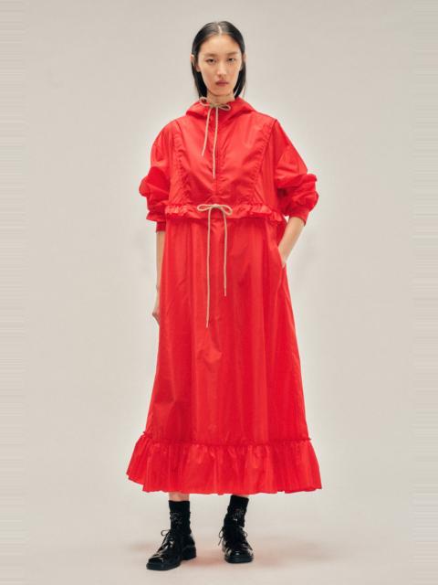 Exaggerated Ruffle Frill Cagoule