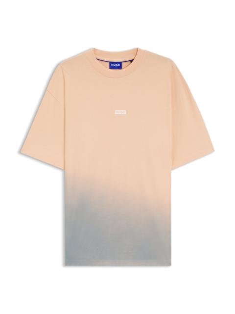 DIP-DYED LOGO T-SHIRT IN COTTON JERSEY