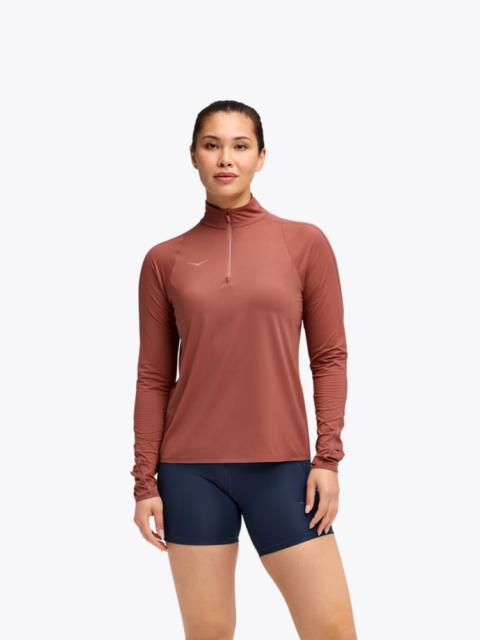 Women's GlideTech Quarter Zip in Rouge