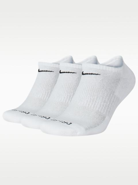 Nike Everyday Plus Cushion Training No-Show Socks (3 Pairs)