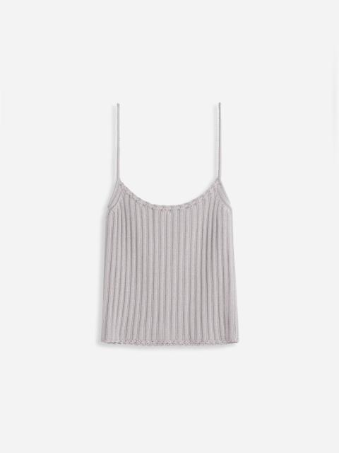 RIBBED TANK TOP IN VISCOSE