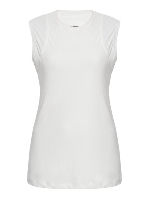 Cotton Double Layer Tank white