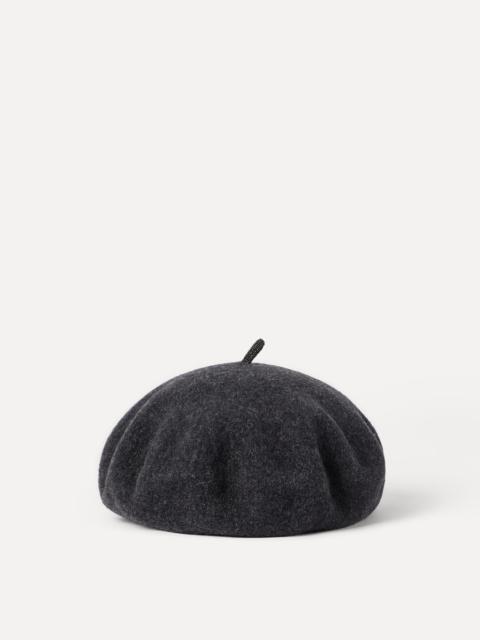 Wool beret with Precious detail