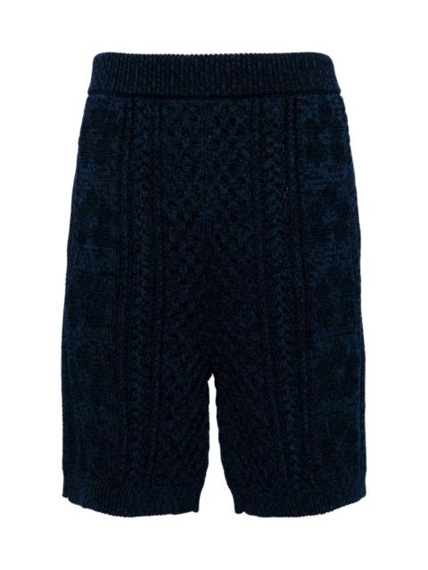 KNITTED KNEE-LENGTH SHORTS