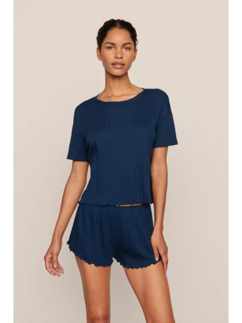 Pointelle Short Sleeve Tee