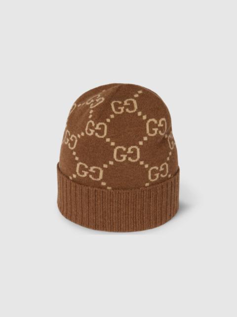 GG cashmere jacquard hat
