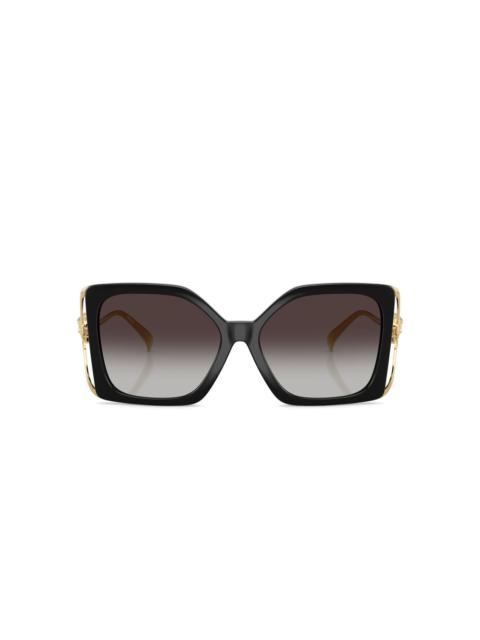 square-frame medusa sunglasses