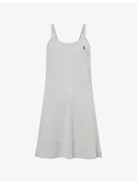 Pointelle Cotton-Jersey Cami Slip Dress