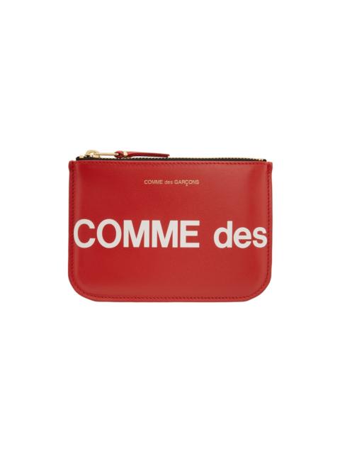 Red Huge Logo Pouch