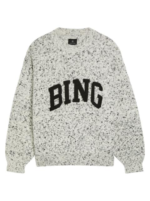 Anine Bing Sydney Logo-appliquéd Knit Jumper