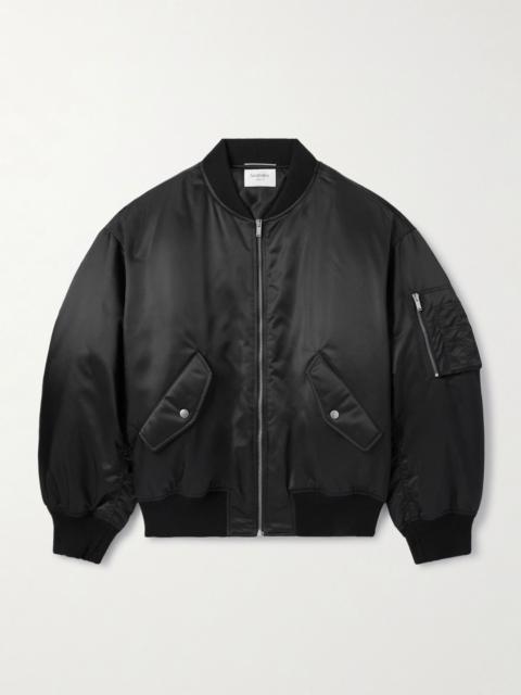 Recycled-Shell Bomber Jacket Black