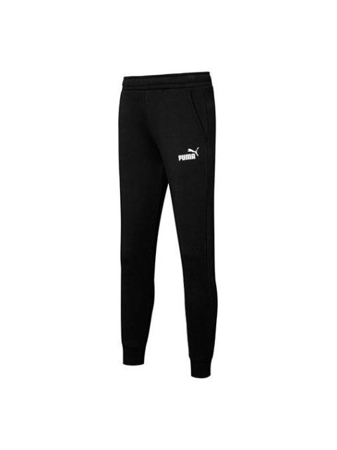 PUMA Ess Logo Pants Fl Cl Pants 'Black' 846385-01