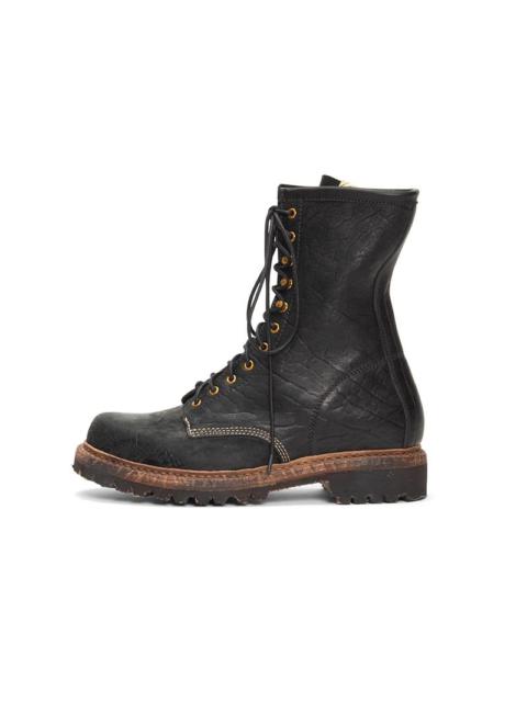 SCOUT PLAIN TOE BOOTS HI-FOLK BLACK