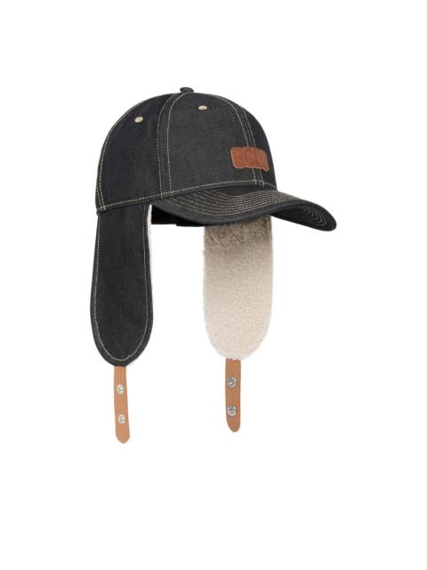 earflaps denim cap
