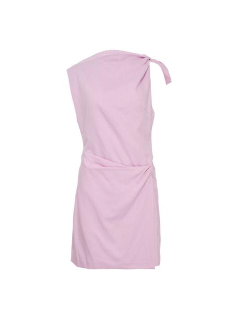 Flamed Viscose Canvas Dress