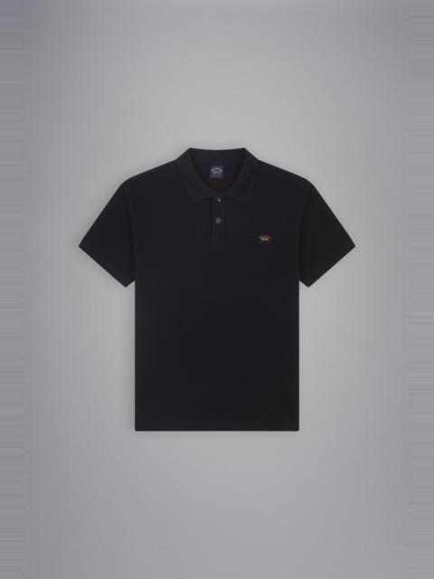 COTTON PIQUÉ POLO SHIRT WITH ICONIC BADGE
