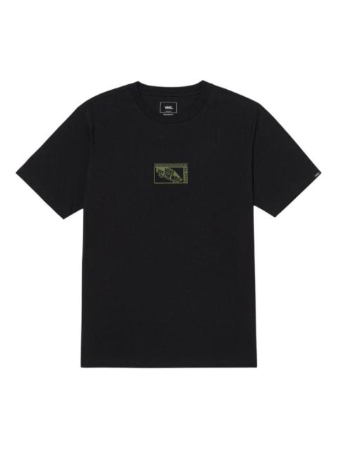 Vans Overstimulated Skates Graphic T-Shirt 'Black Green' VN000GQJBLK