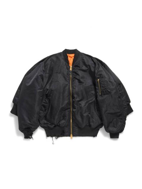 Double Sleeve Bomber in Black