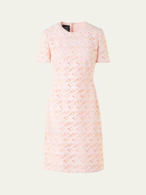 Tulle Techno Geometric Short Dress