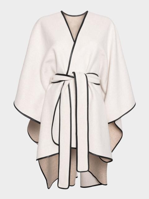 Belted Wool & Cashmere Cape