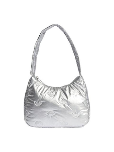 (WMNS) adidas Puffy Satin Mini Shoulder Bag 'Silver' II3393