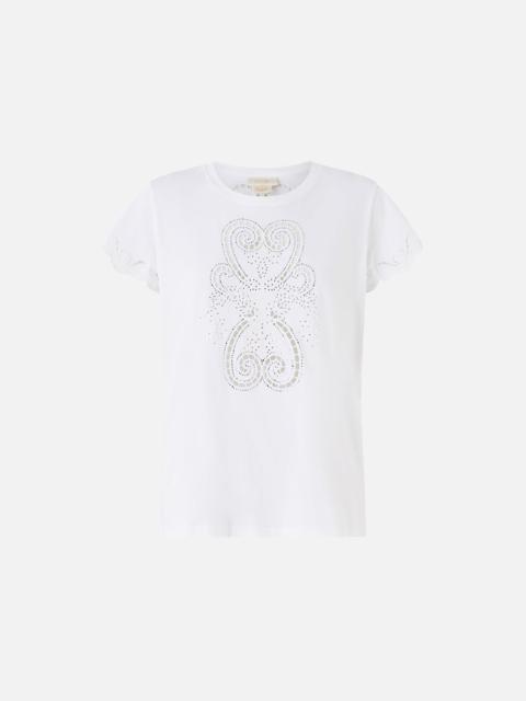 SLIM FIT ROUND NECK T-SHIRT - WHITE