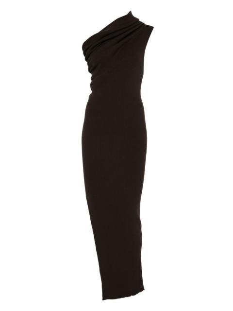 Thena one-shoulder ribbed maxi dress