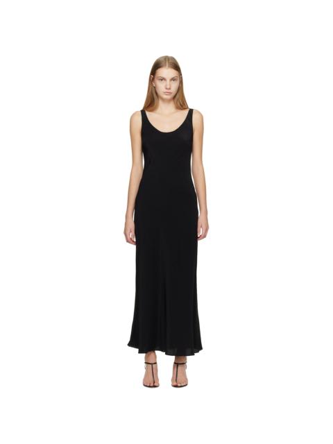 Black Bias Tank Maxi Dress