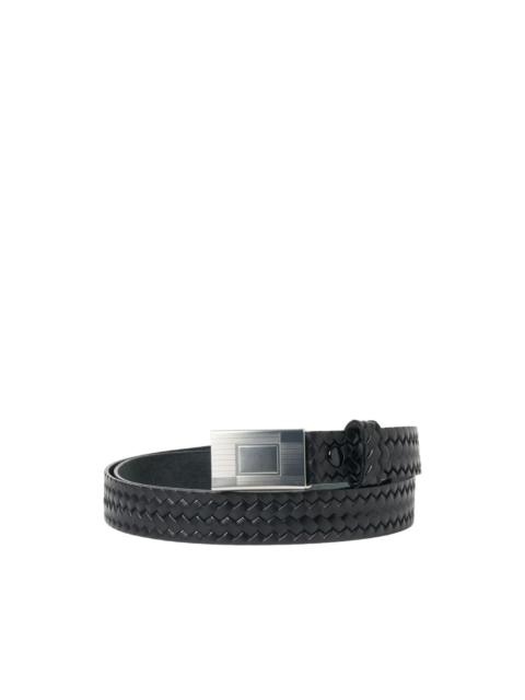 woven-leather belt
