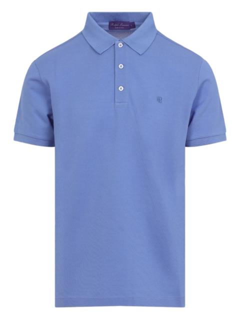embroidered cotton polo shirt