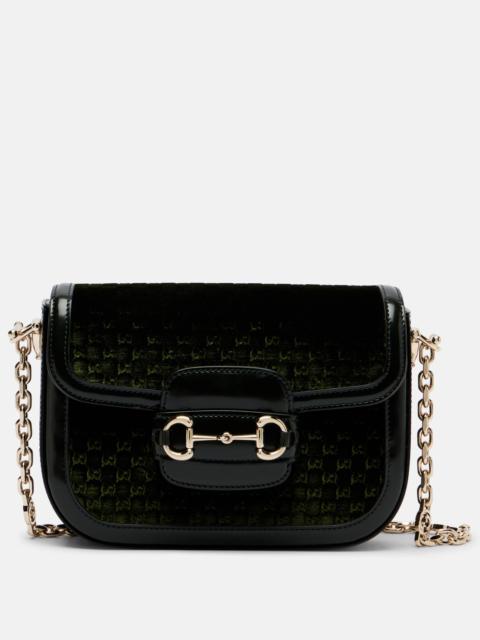 Gucci Horsebit 1955 Small velvet shoulder bag