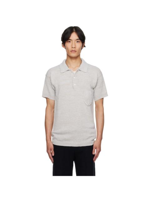 Beige Patch Pocket Polo