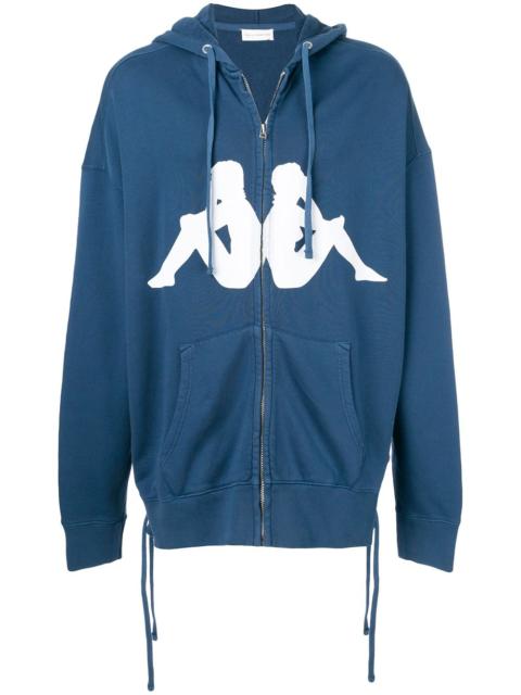 logo print hoodie