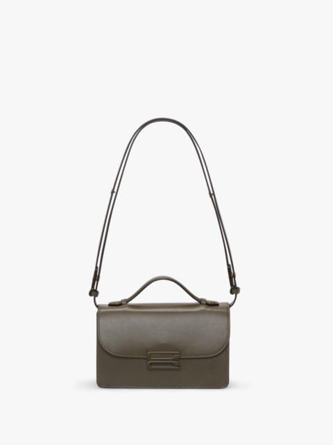 Tonal Mini Dorian Bag In Dark Khaki Smooth Leather