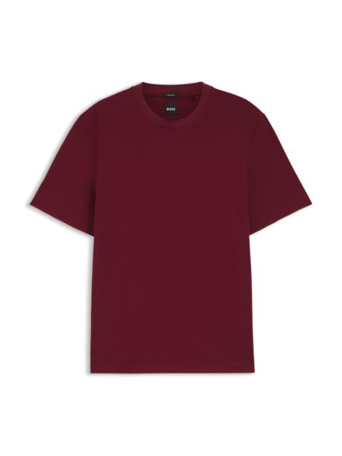 MERCERIZED-COTTON T-SHIRT WITH MICRO PATTERN