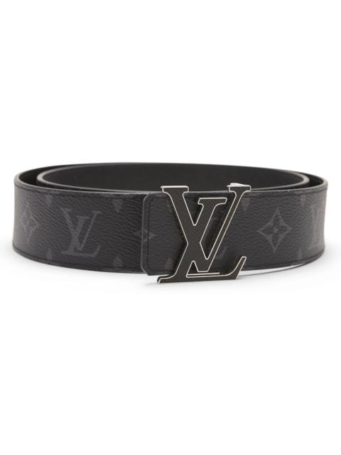 Louis Vuitton LV Initiales Reversible Belt Monogram Eclipse Taiga 40MM Black