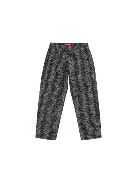 Supreme Fuck Stitch Loose Fit Jean Black