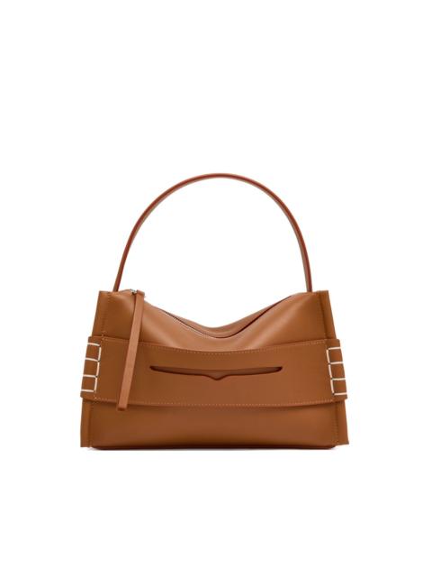 Loafer leather shoulder bag
