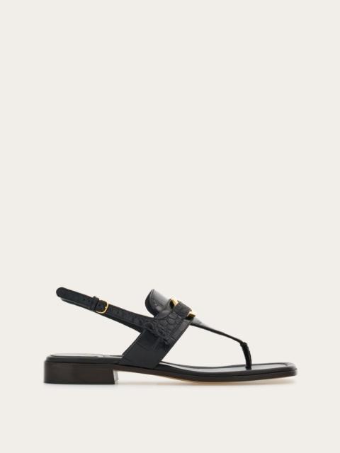 Gancini ornament sandal
