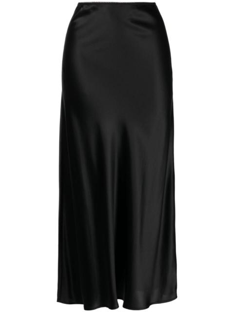 Layla silk midi skirt