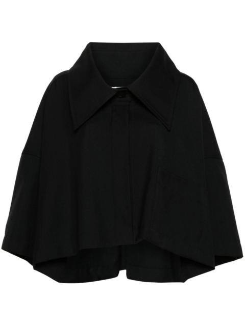 Extreme gabardine shirt jacket