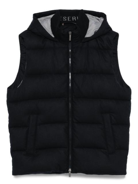 hooded quilted vest