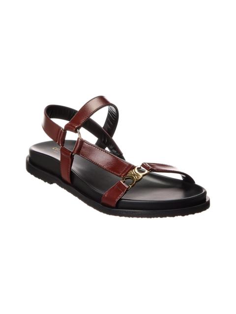 CELINE Maud Triomphe Leather Sandal